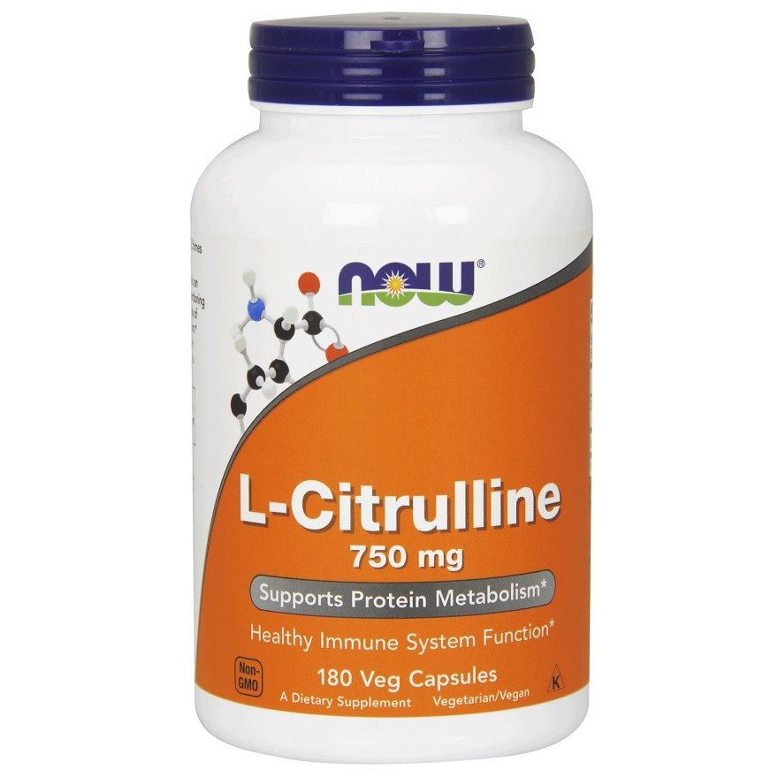 NOW Foods  L-Citrulline, 750mg - 180 vcaps